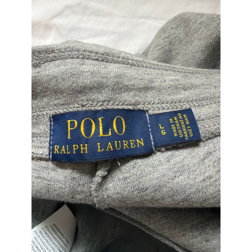 Polo Ralph Lauren Mens Heather Gray Tech Fleece Sweat Shorts Pony Logo Large - Picture 6 of 8